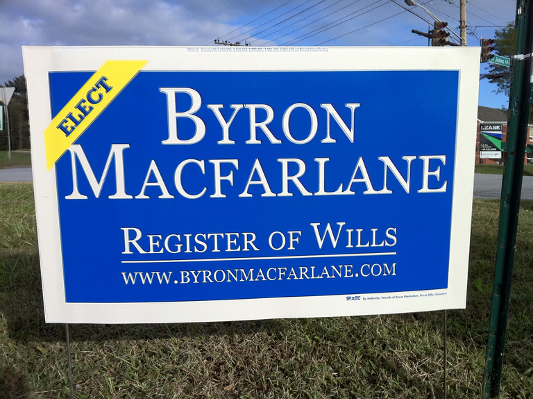 Byron Macfarlane for Register of Wills (2010)