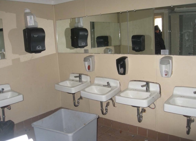 Merriweather east restroom interior