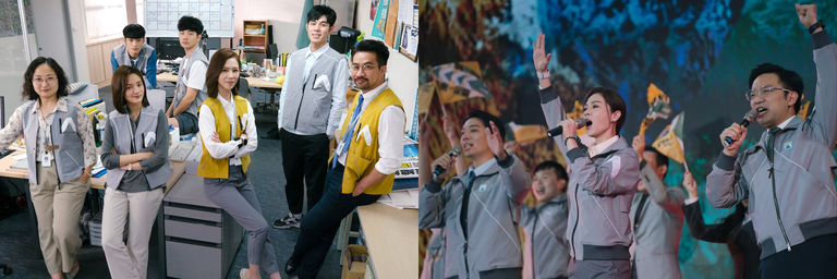 Two scenes from the Taiwanese TV series Wave Makers